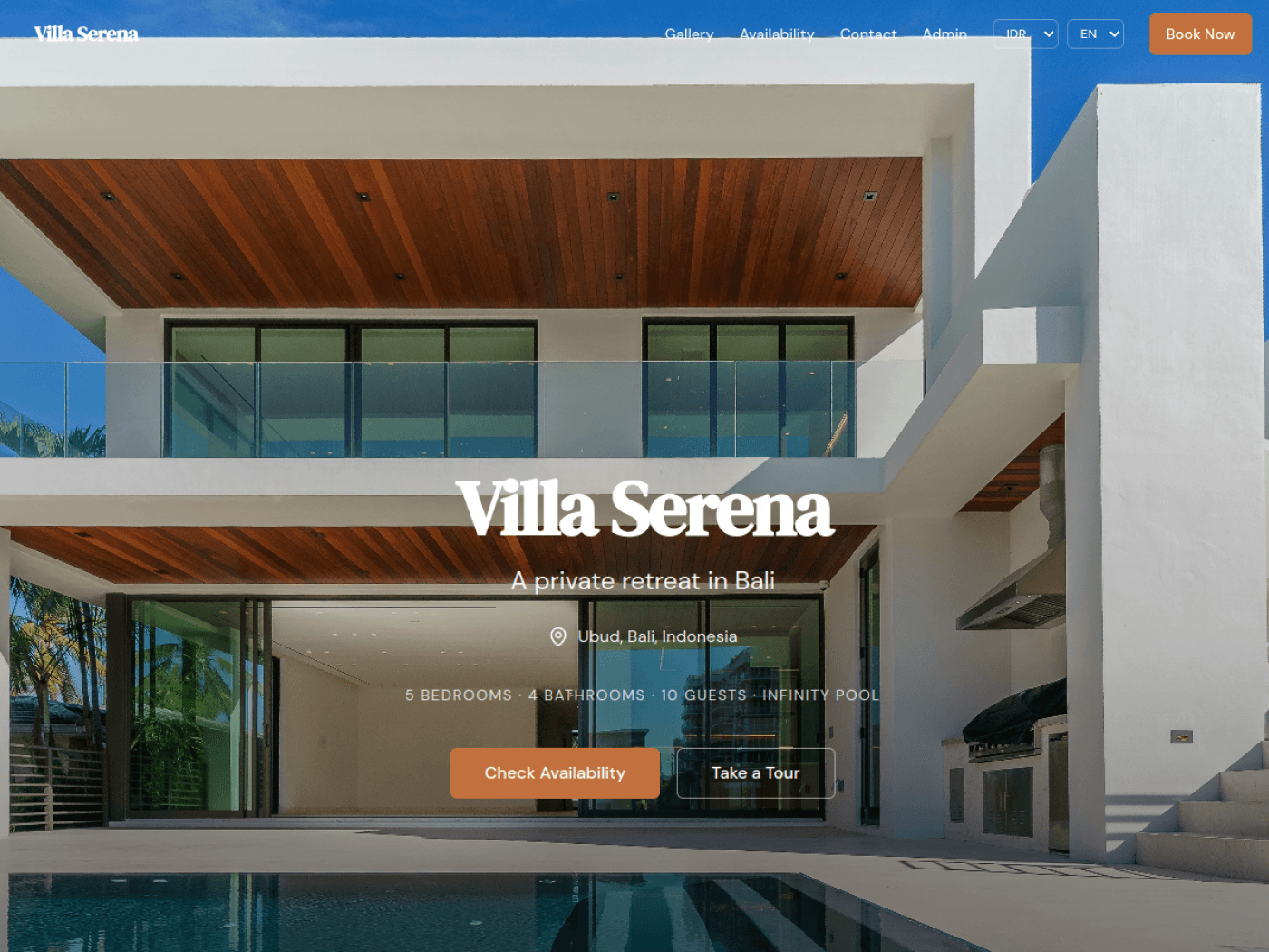 Villa Booking preview